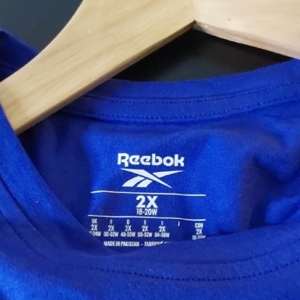 Reebok Men's Classic Blue Short Sleeve Tee - Picture 3 of 4